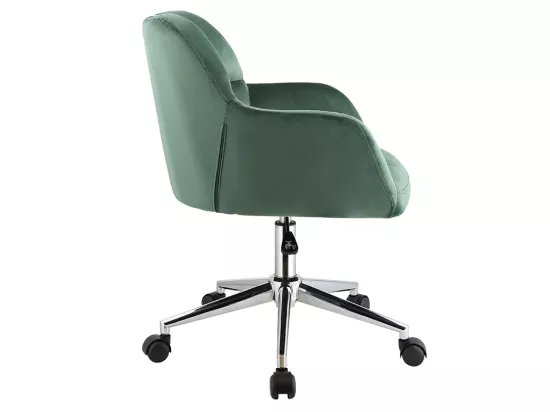 Chaise de bureau - Velours - Vert - Hauteur réglable - PEGA de Pascal Morabito
