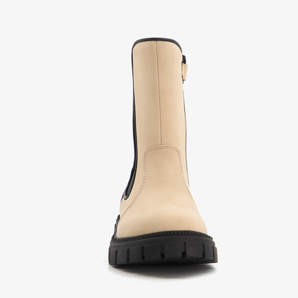 Blue Box meisjes Chelsea boots beige/zwart