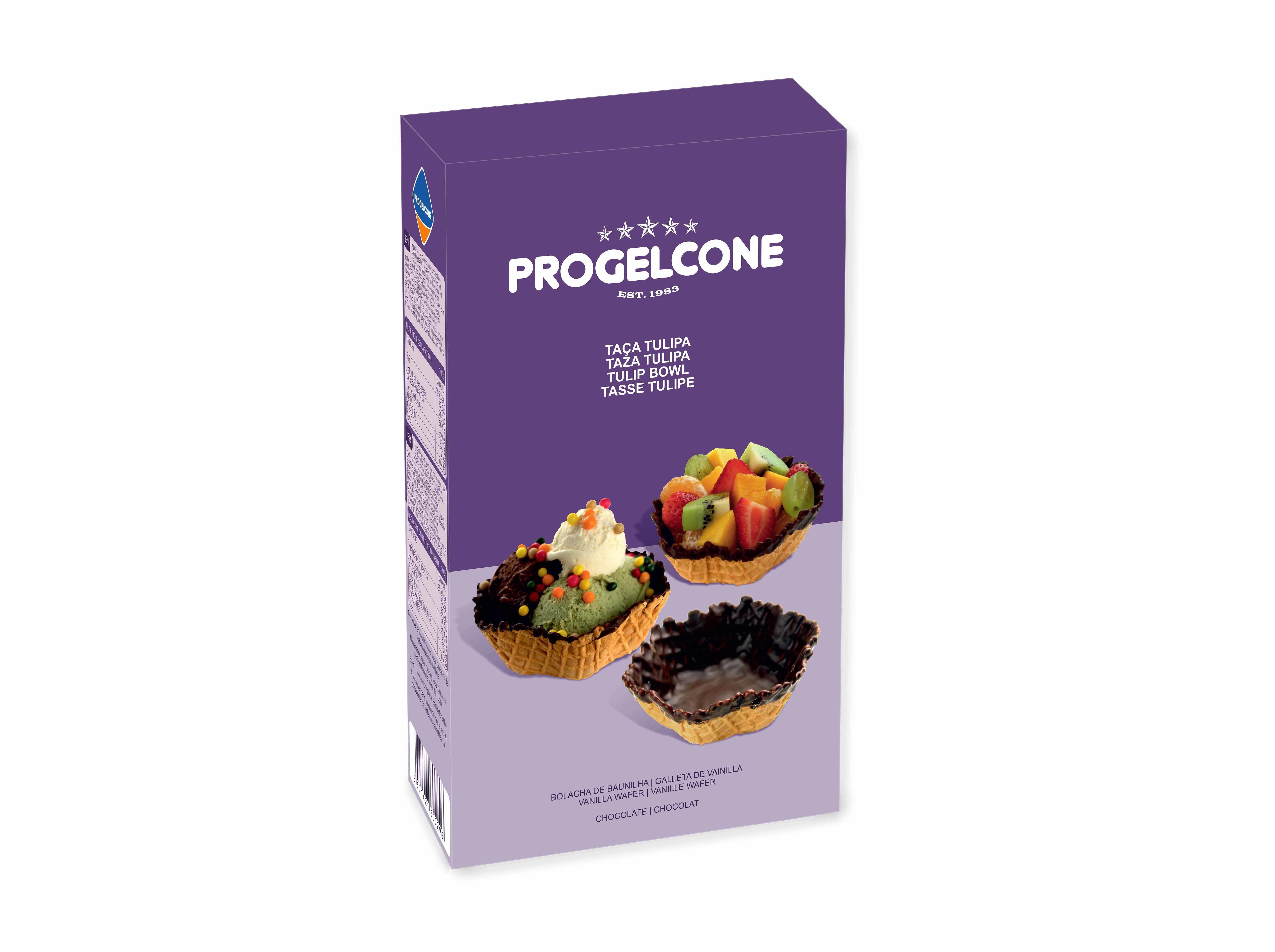 TULIPAS PROGELCONE CHOCOLATE PARA GELADO 148G