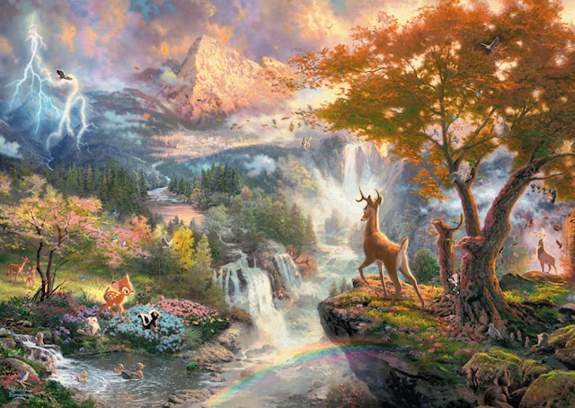 Disney Bambi Thomas Kinkade Puslespill 1000 brikker Schmidt