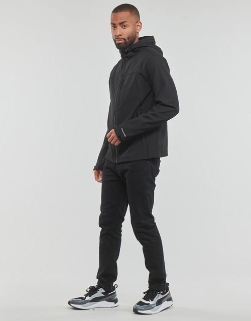 Superdry - HOODED SOFT SHELL JACKET Negro