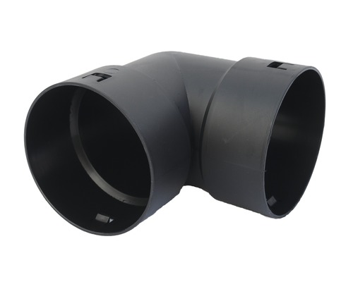 Pipelife kniekoppeling voor afvoerbuis, kunststof, rond, 90° graden, nominale breedte 80 mm
