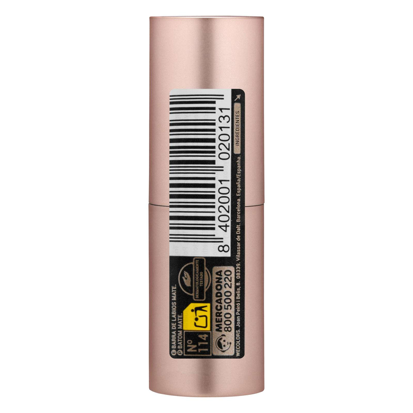 Rouge à lèvres mat Deliplus 114 rose moyen