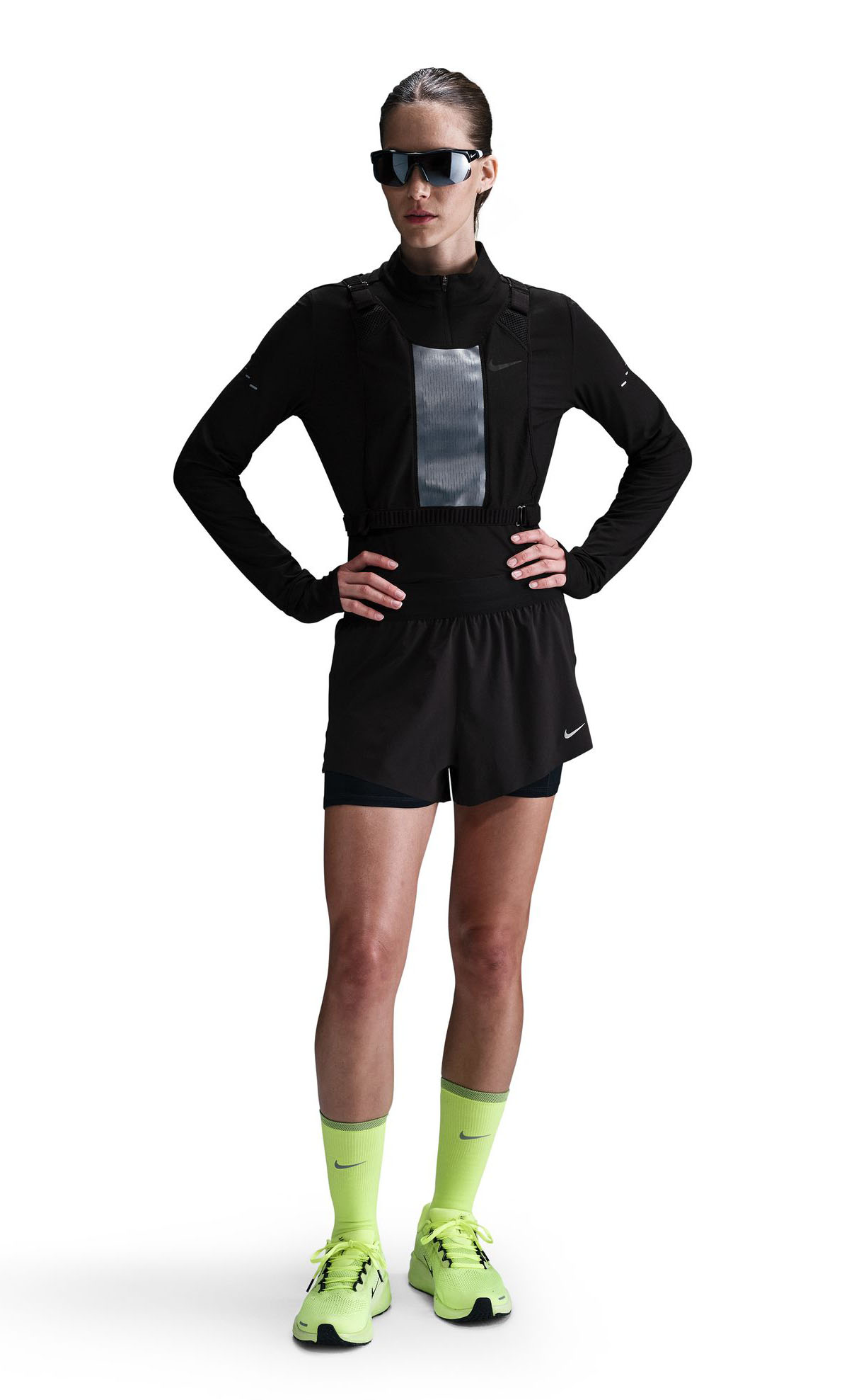 Swift Dri-FIT 2-i-1 Shorts Dame 010/Black/Reflective Silver