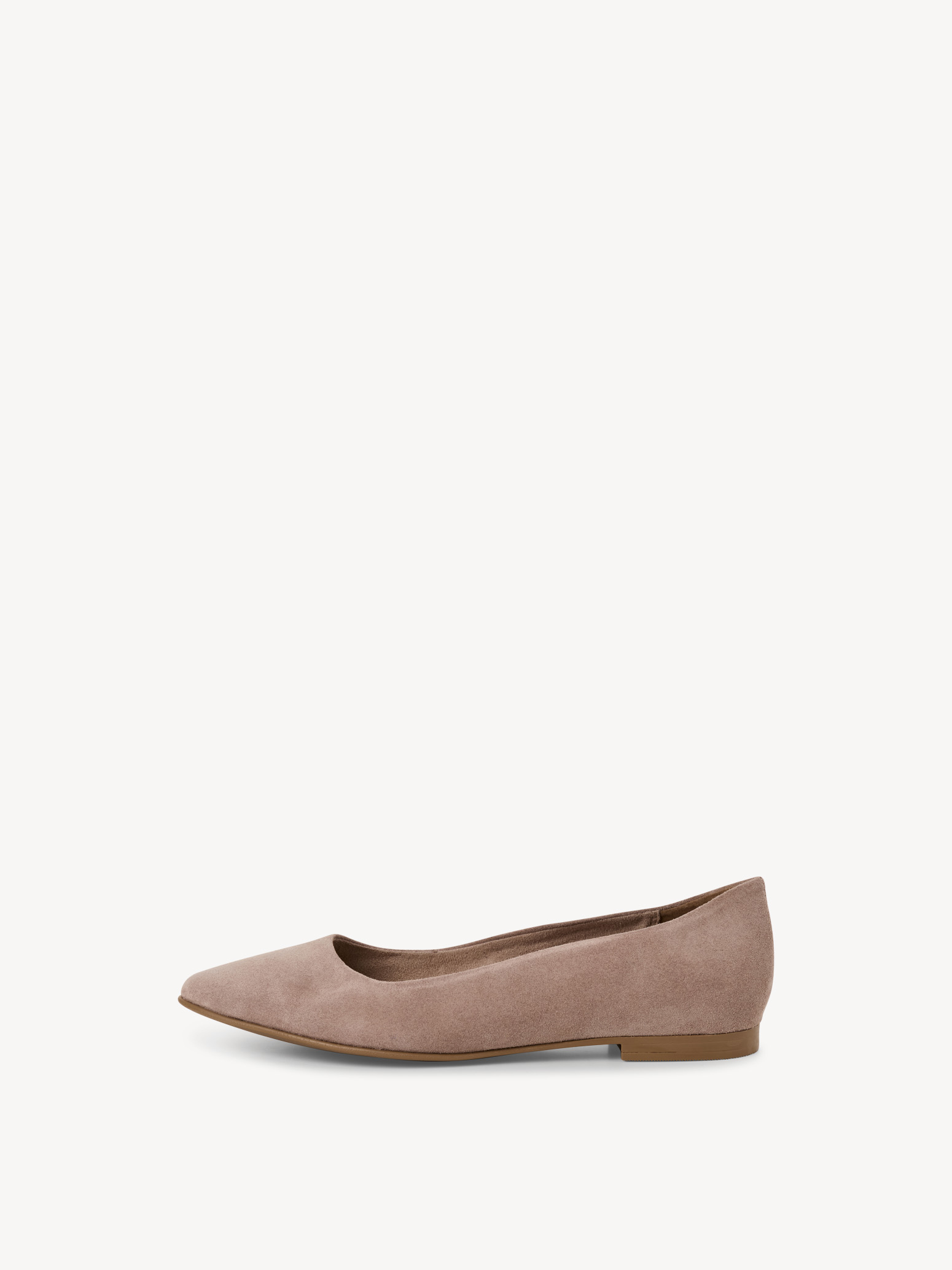 Leren Ballerina - beige