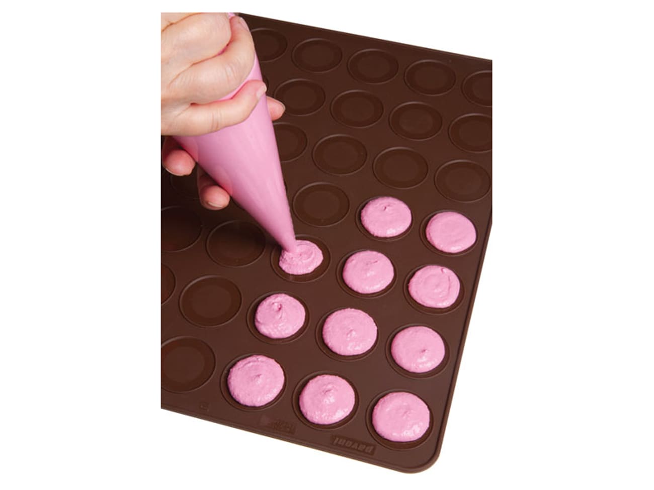 Plaque silicone 42 macarons - 38 x 30 cm - Pavoni