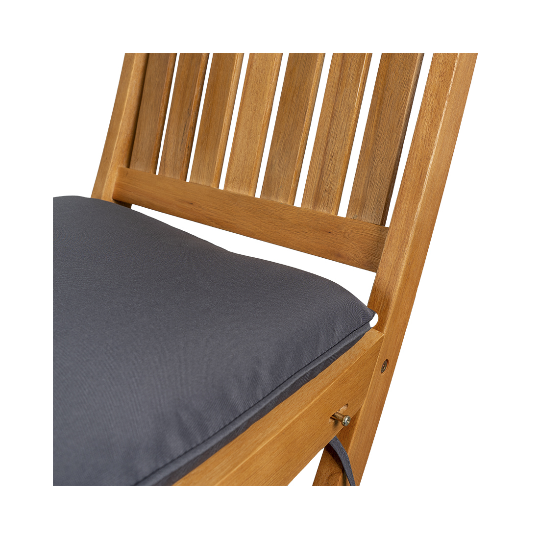 CONTINI (2er-Set) Klappstuhl mit Kissen anthrazit Eucalyptus