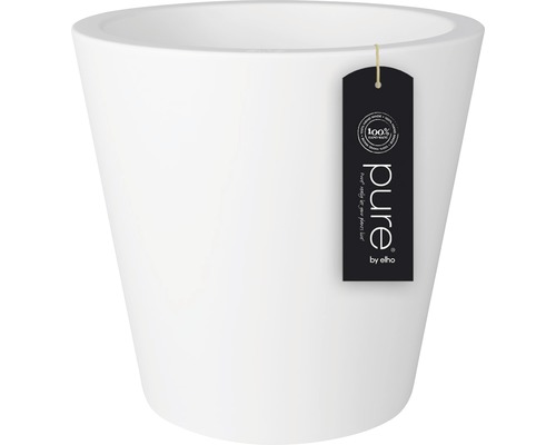 elho Pure rechte ronde plantenpot van kunststof, Ø 50 cm, H 51 cm, wit