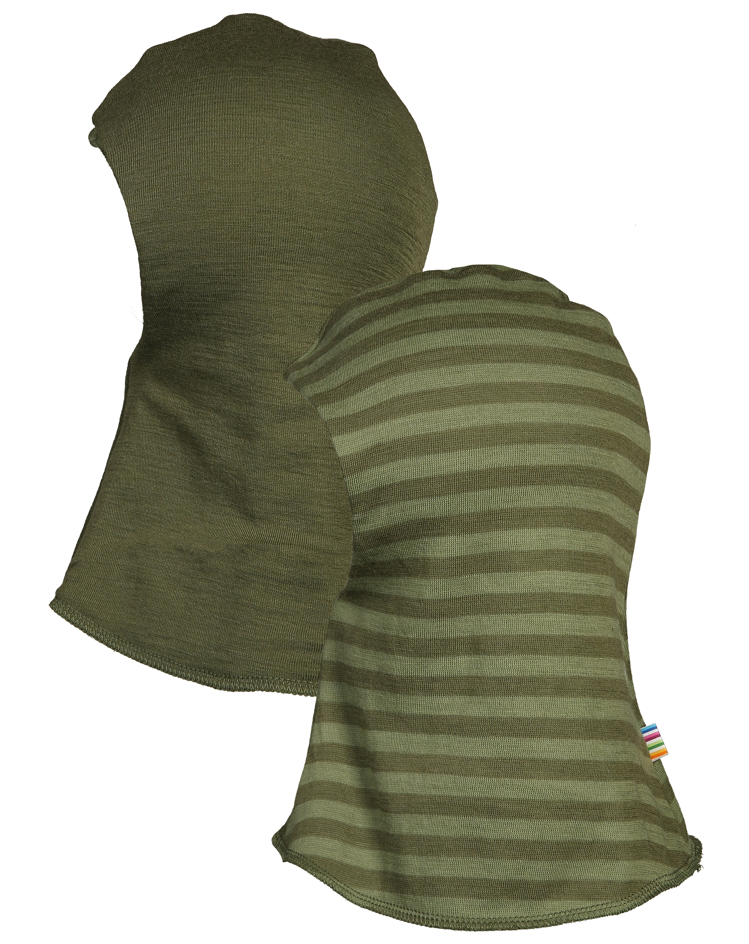 Schlupfmütze 618 STRIPE - DOUBLE LAYER in green