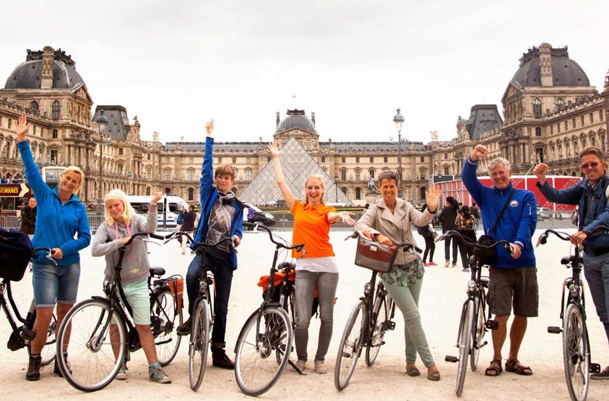 Sightseeing-Radtour durch Paris