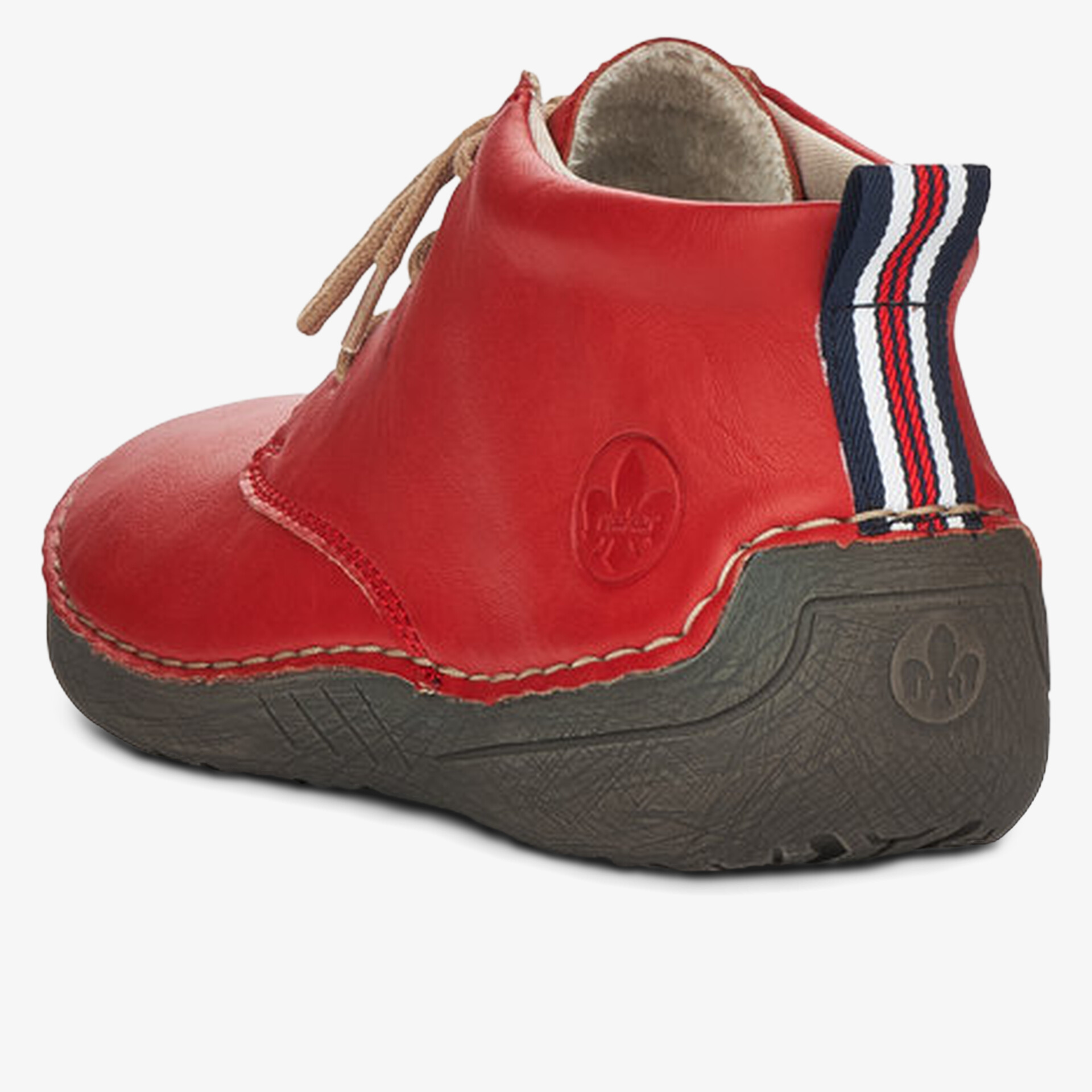 rieker Damen Schnürstiefeletten rot