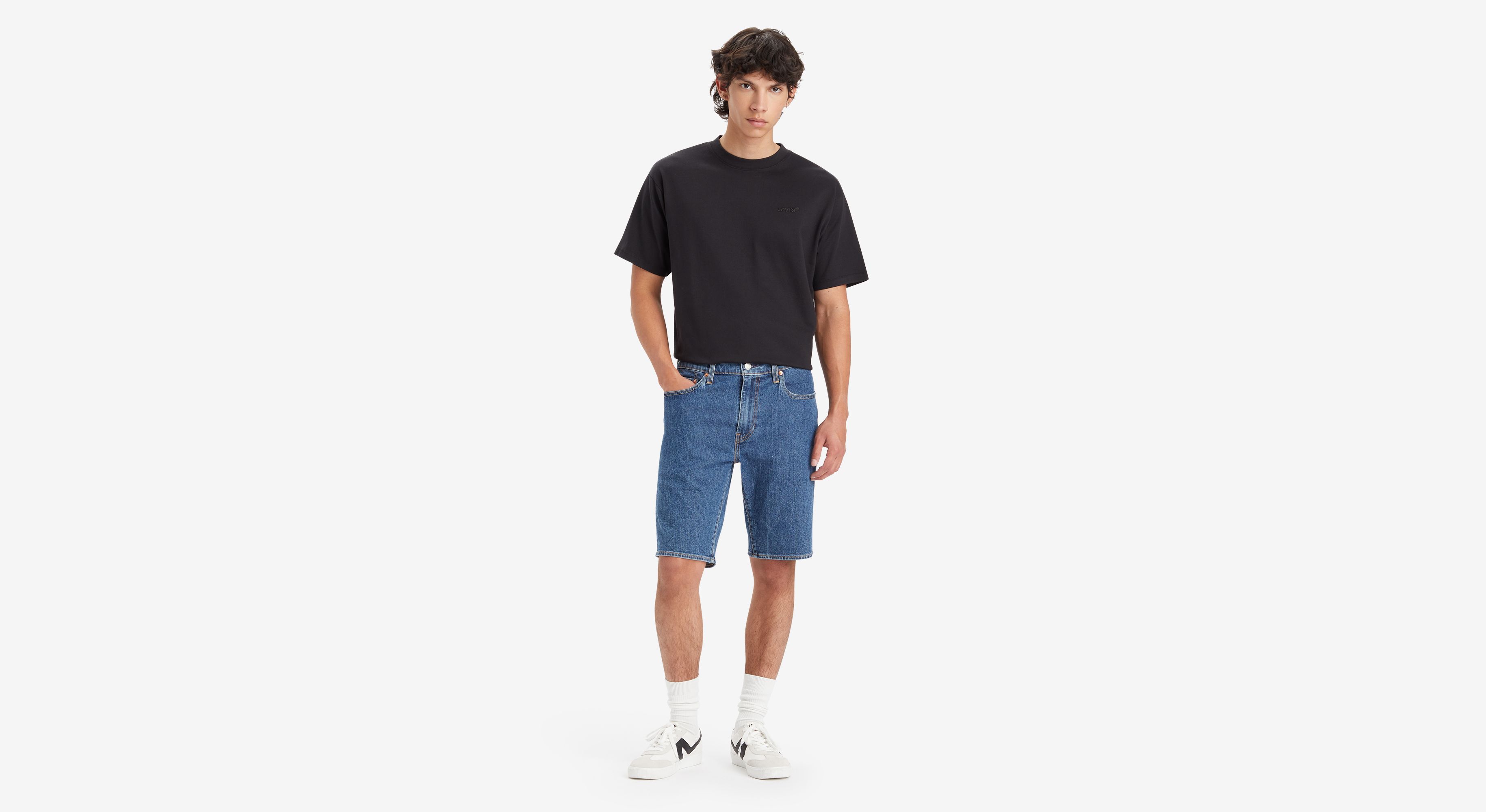 Levi's® short 405™ Standard Lightweight - Blue Core Cool Short - Bleu