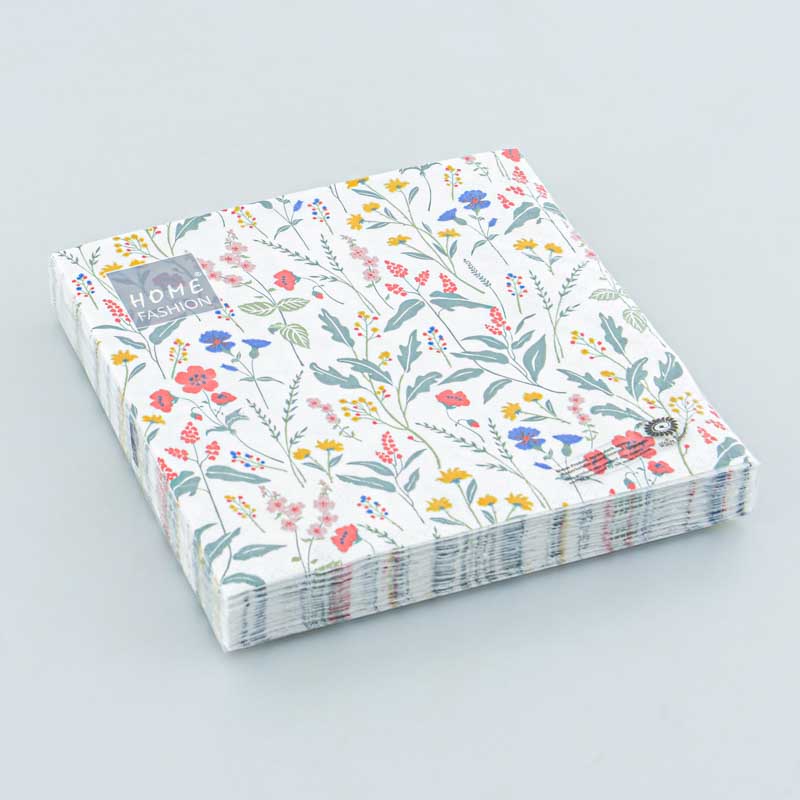 Lot de 20 serviettes 'Jolie Prairie'