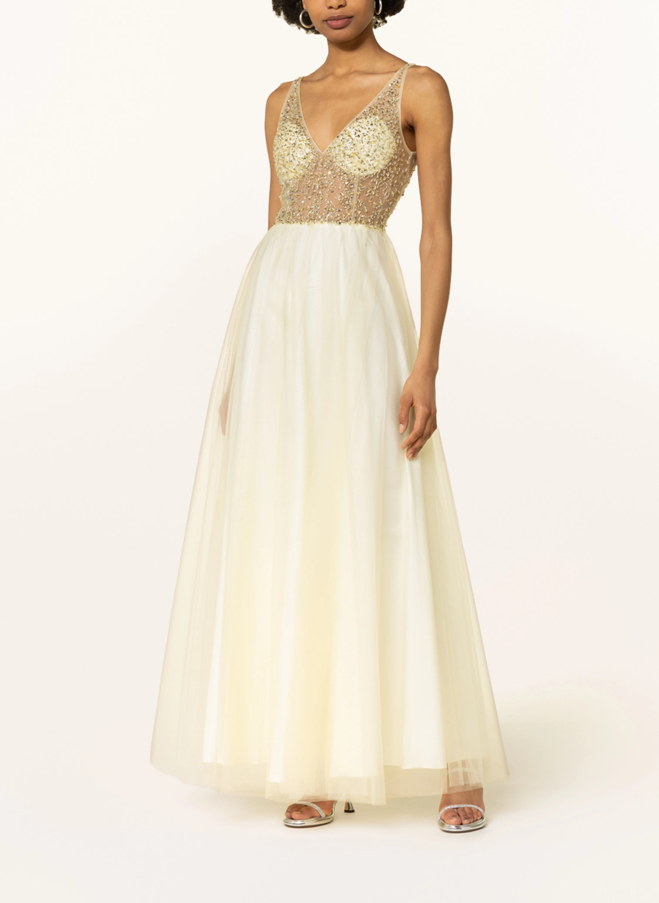 unique Abendkleid mit Schmucksteinen