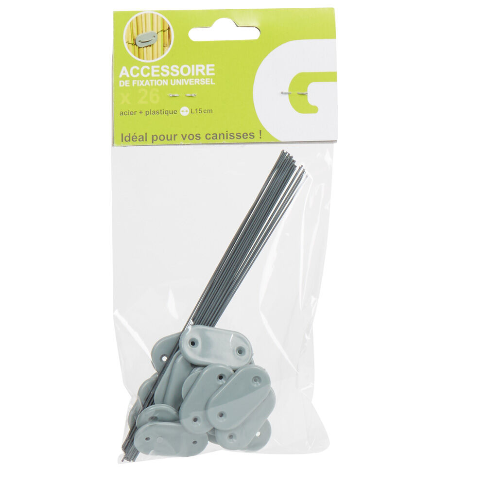 Fixations pour canisse gris