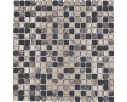 Glasmozaïek XCM M580 Mix bruin 30x30 cm