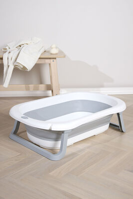 Beemoo CARE Assist Sammenleggbar Badebalje, White/Grey