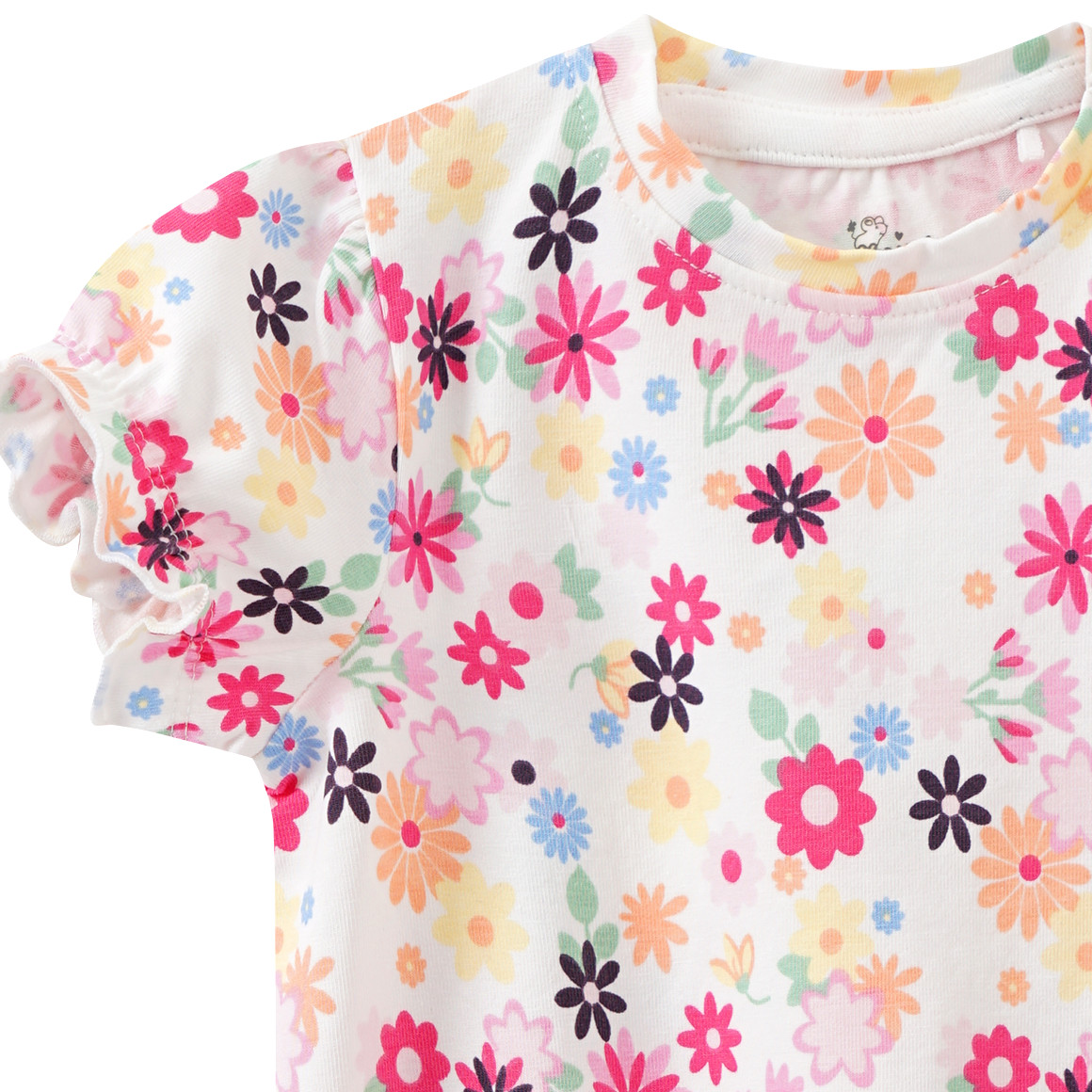 Topomini Baby T-Shirt mit Bio-Baumwolle weiss / bunt