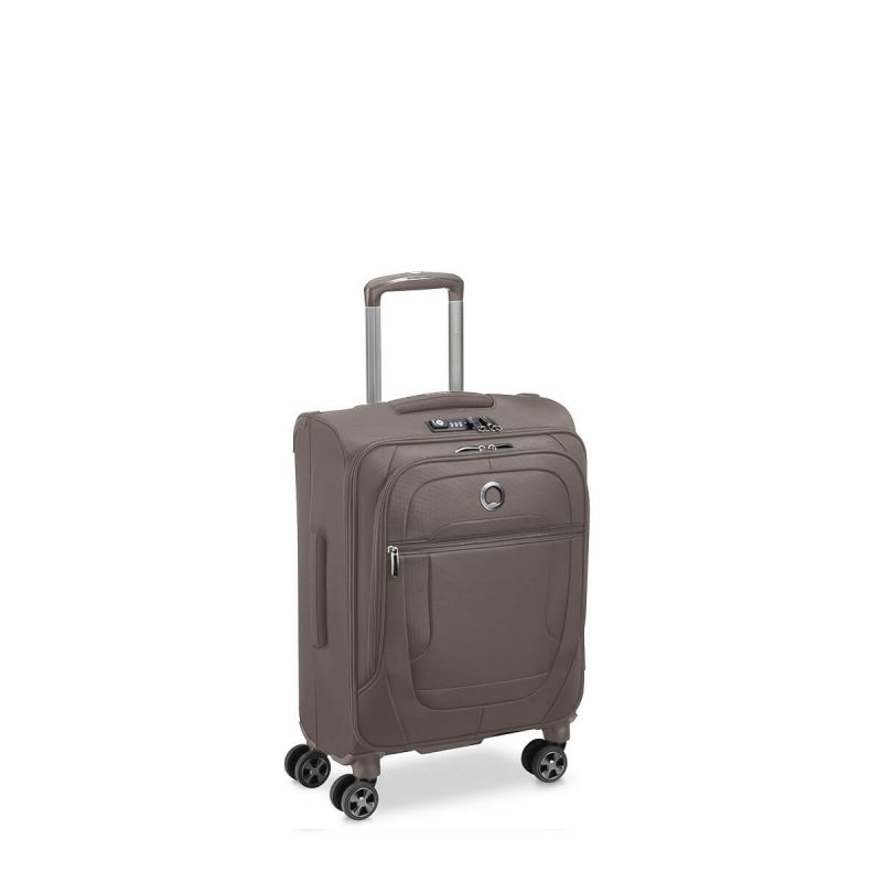 Valise cabine souple Helium DLX Slim 55 cm Moka