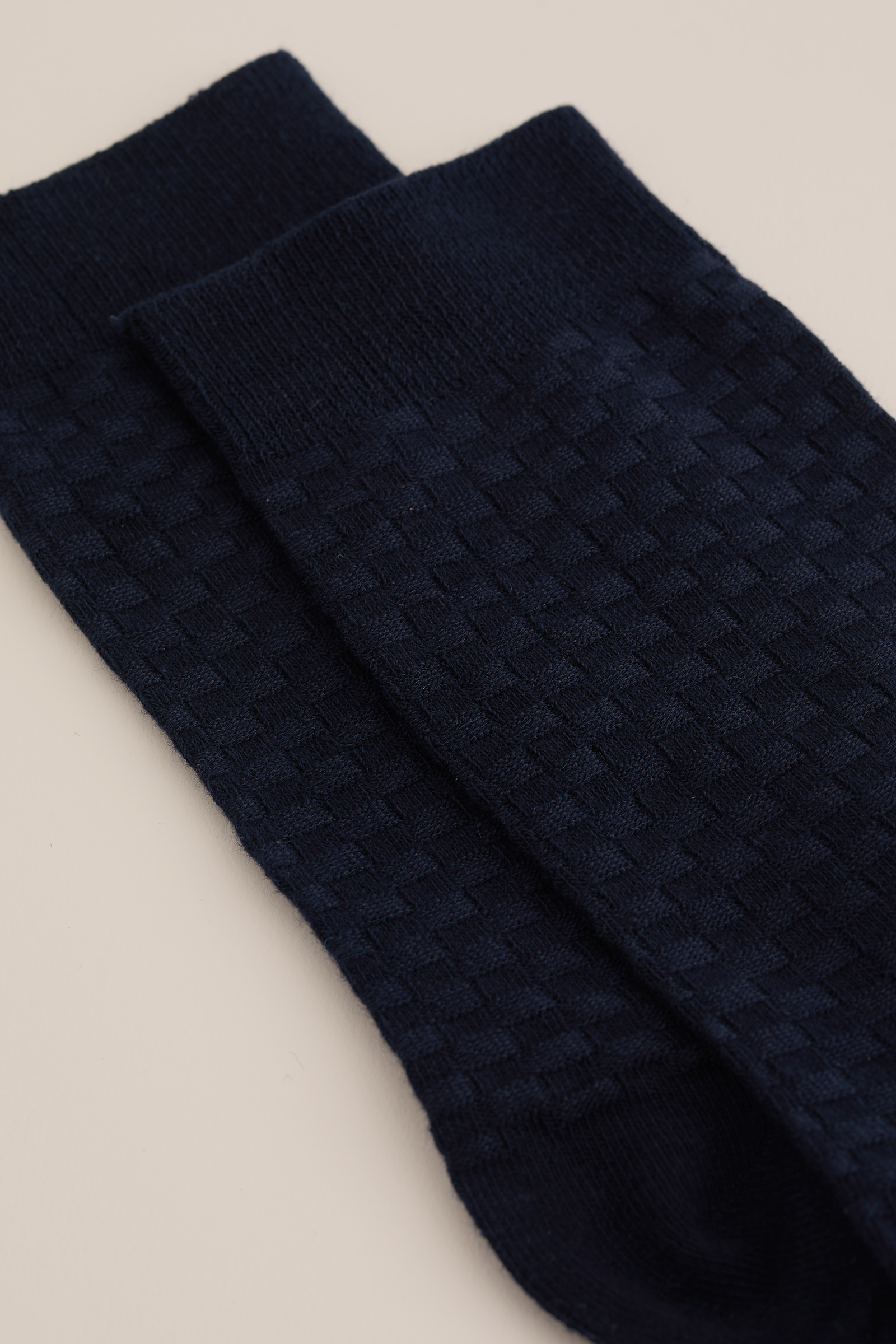 sokken met structuur WE Fashion Marineblauw