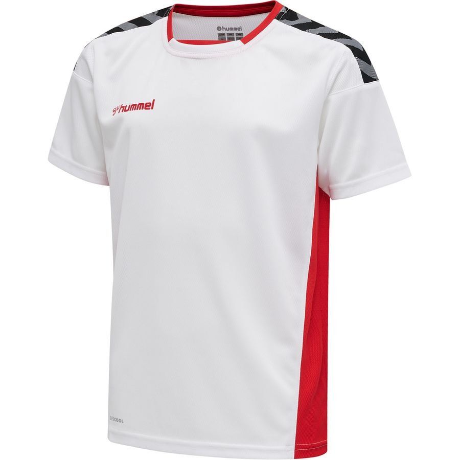 Hummel Maillot Authentic Poly - Blanc/Rouge Enfant