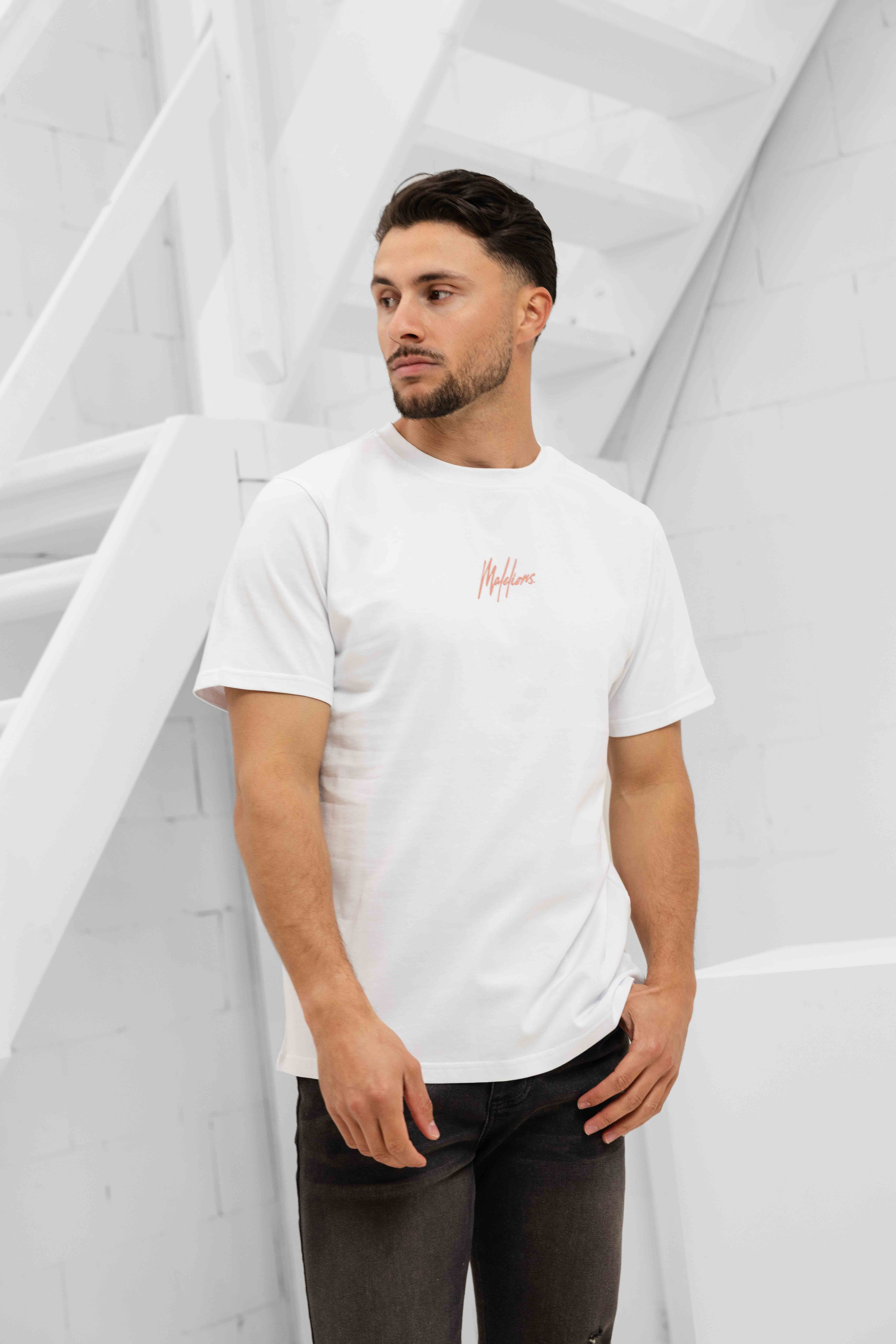 Malelions Retreat T-Shirt Heren Wit