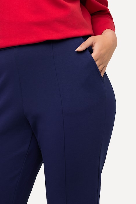 Jerseyhose, ausgestellter Saum, Punto-di-Roma
