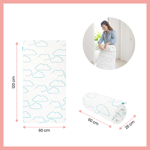 Matelas de voyage Cosy'Lite Nomad Blanc - BABYMOOV