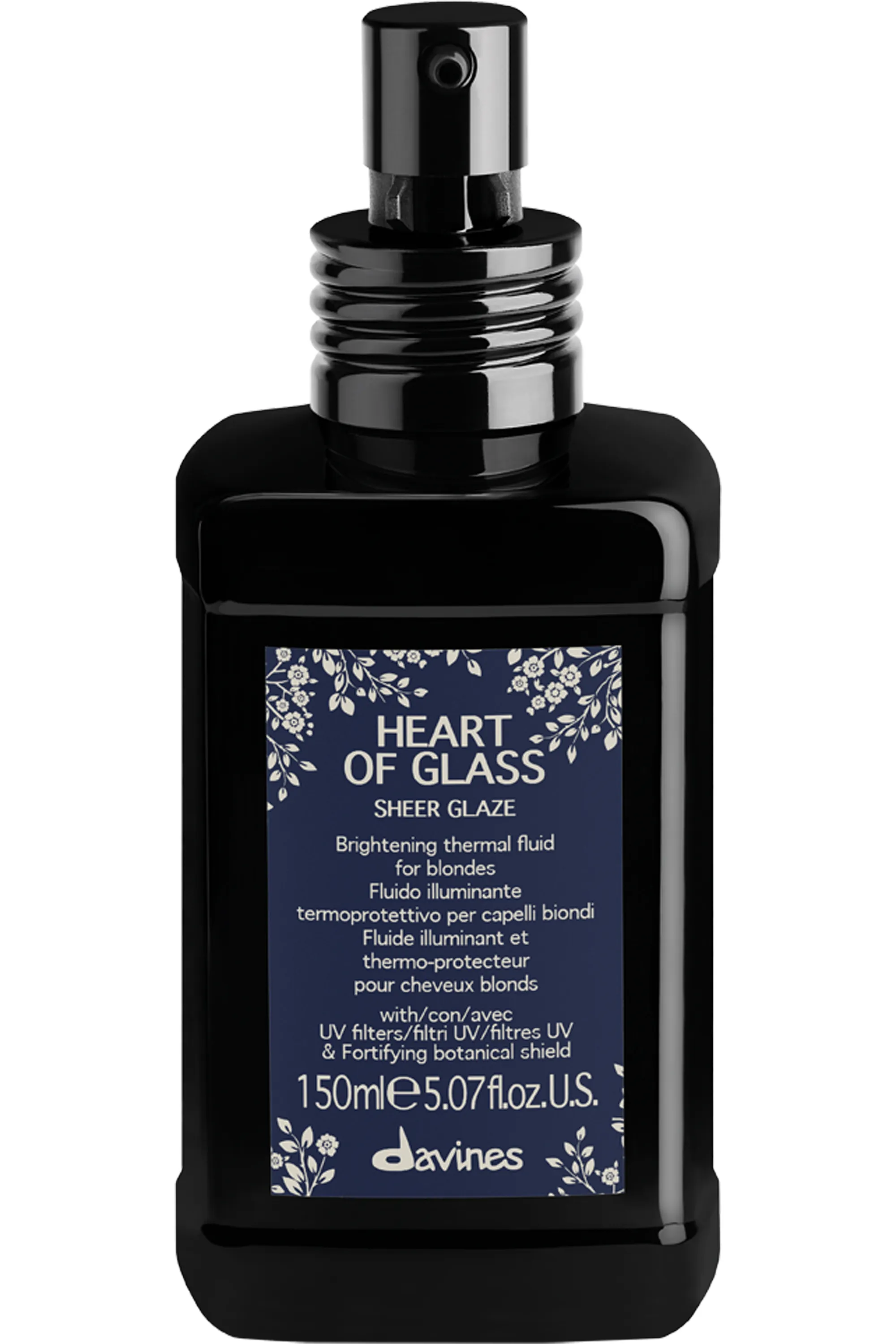 Davines Fluide thermo-protecteur pour cheveux blonds Heart of Glass-150 ml