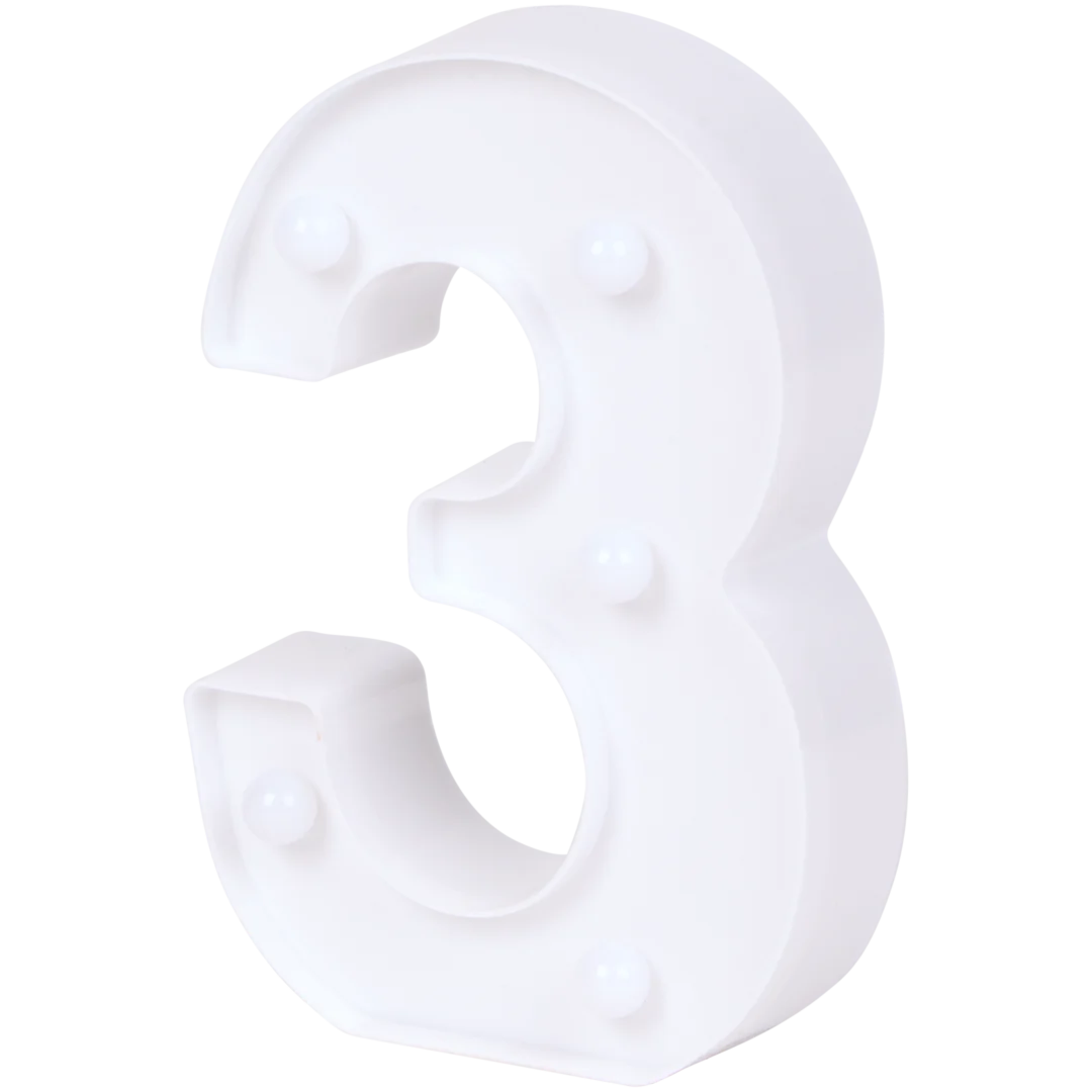 Chiffre LED décoratif