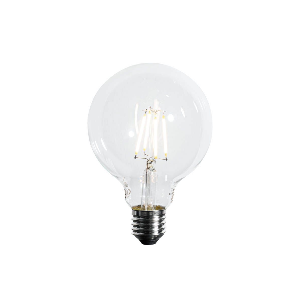 Set van 5 E27 dimbare LED lamp G95 5W 450 lm 2700K