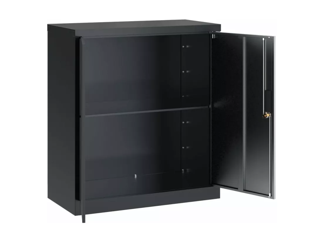 Classeur anthracite 79x40x90 cm acier