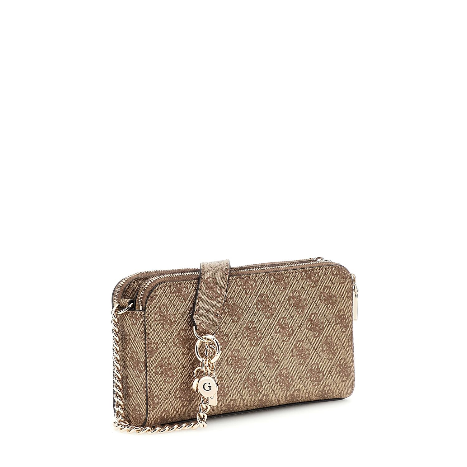 Guess Eco Erica Status Crossbody latte logo