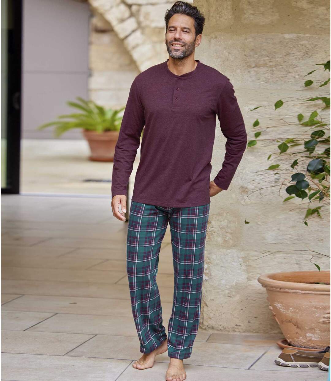 Pyjama Jersey à Carreaux