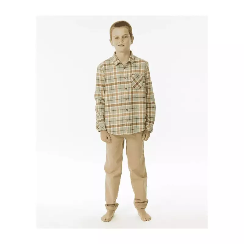 Chemise junior RIPCURL Checked In Flannel -Boy Sage