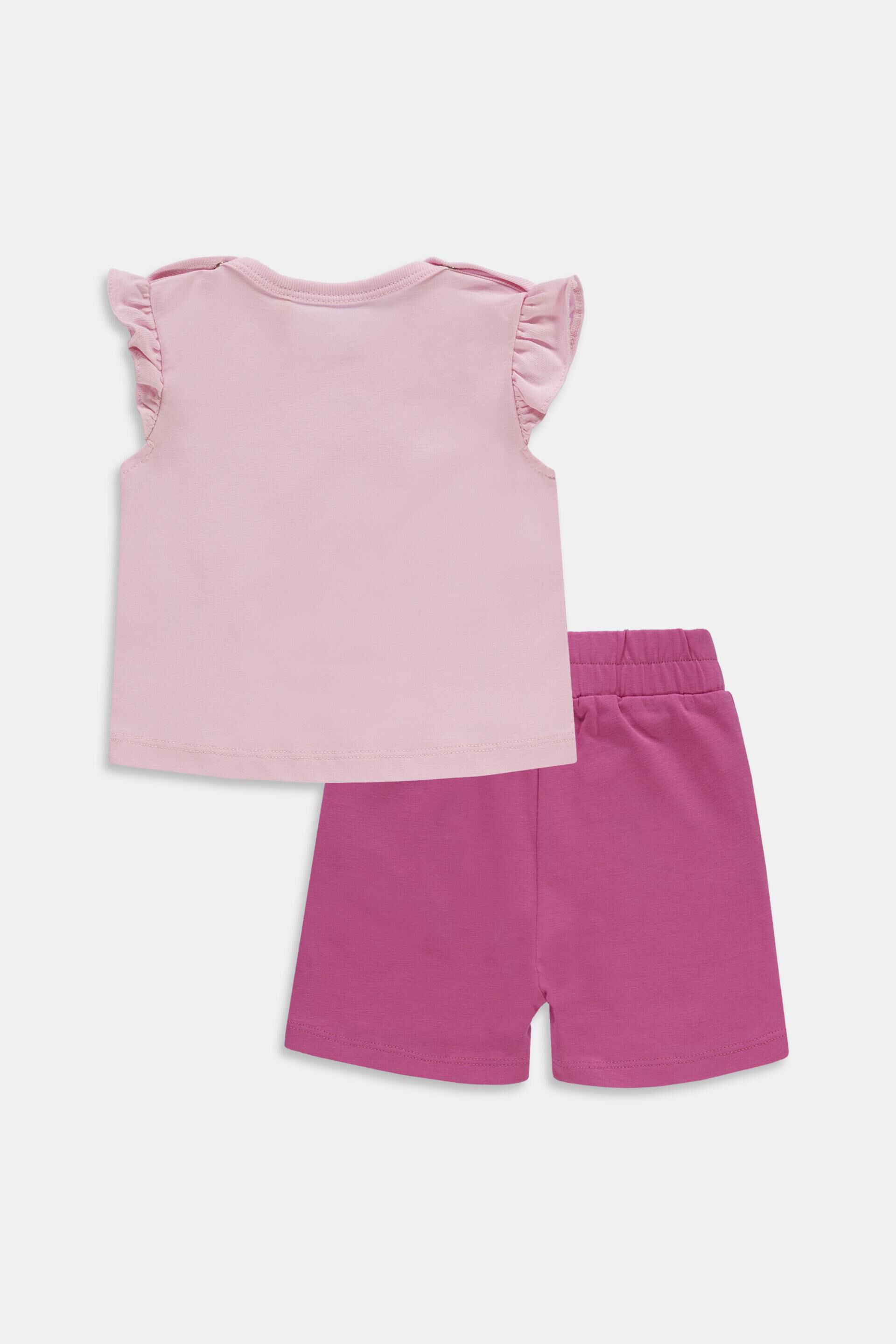 Ensemble : t-shirt et short, coton biologique