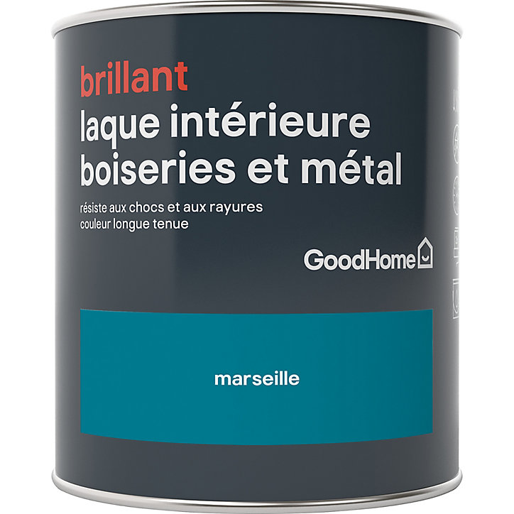 Laque boiseries et métal GoodHome Marseille Brillant 0,75L