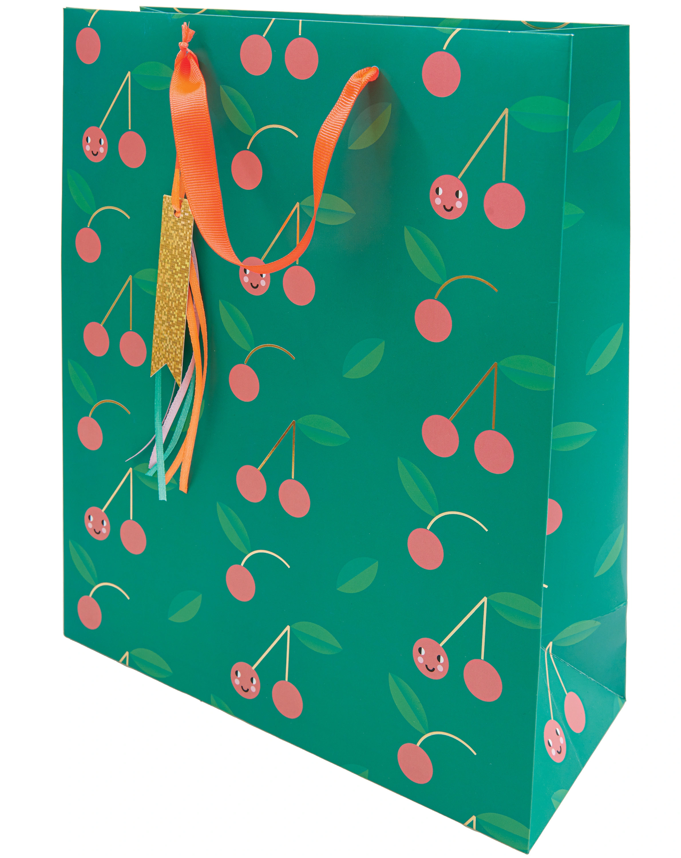 Geschenktüte KIRSCHEN in grün