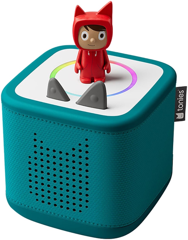 tonies Lautsprecher »Toniebox 2 Starter Set« Stereo (Bluetooth | WLAN Beleuchtungseffekte | Kabellos | Sleep Timer | Wecker 42 W)