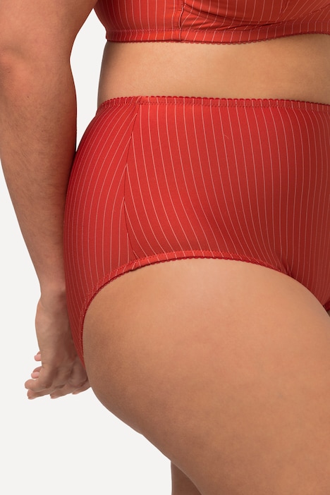 Midislips, 2er-Pack, Nadelstreifen, höher geschnitten