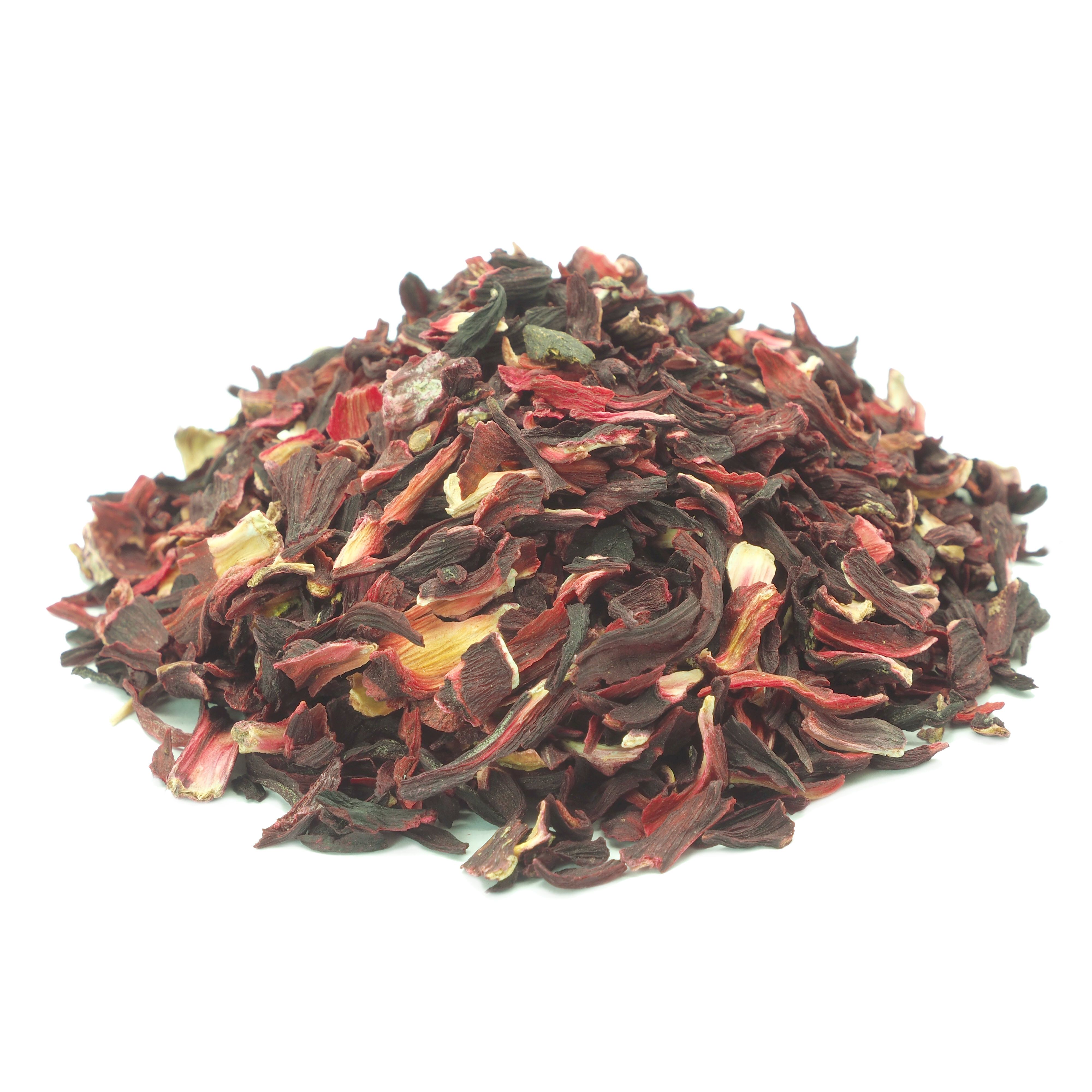 tea4me BIO Hibiskusblüten Kräuterwohl Blüten geschnitten für Hibiskustee