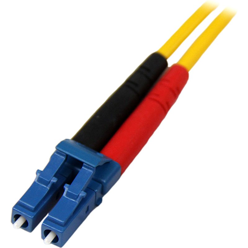 StarTech.com Câble Réseau Fibre Optique LC vers LC Mâle / Mâle - Duplex Monomode 9/125 LSZH - Jaune 1 m