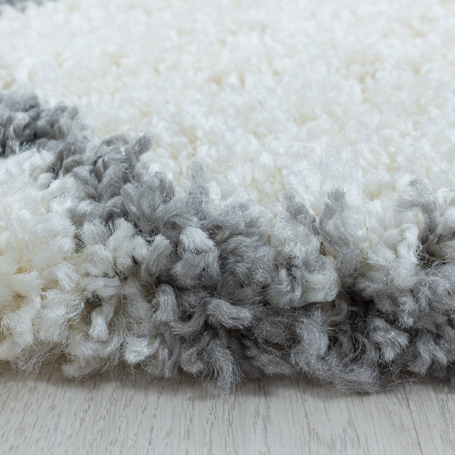 Stilvoller Runde Designer Hochflor Teppich | Skandinavisches Flair