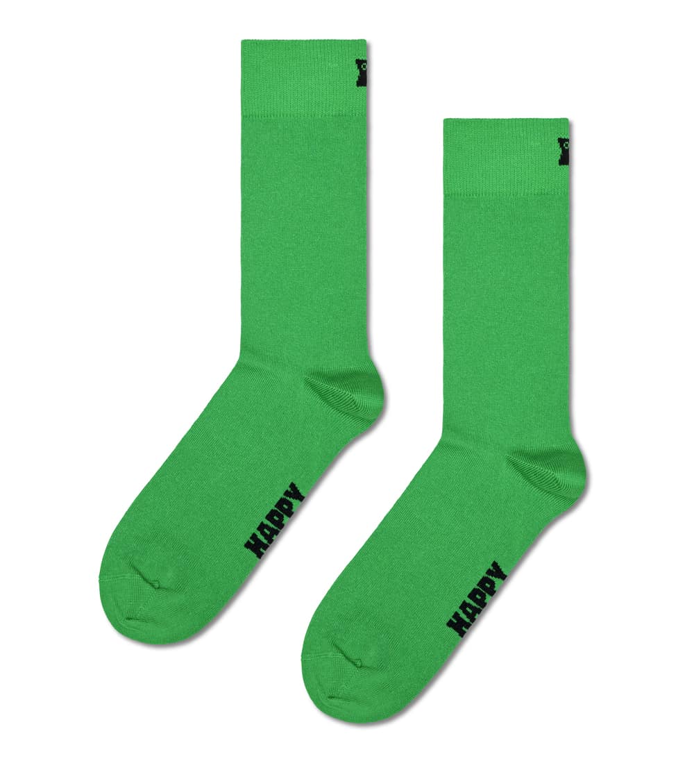 Happy Socks Solid Sock Socken in Grün