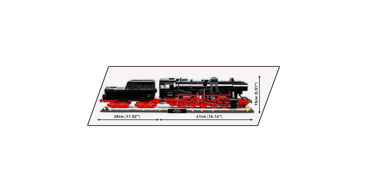COBIDR BR 52 Steam Locomotive & Railway Semaphore Constructiespeelgoed  (COBI-6287, Schaal 1:35)