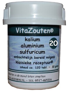 Vita Reform Van der Snoek VitaZouten Nr. 20 Kalium Aluminium Sulfuricum 120TB