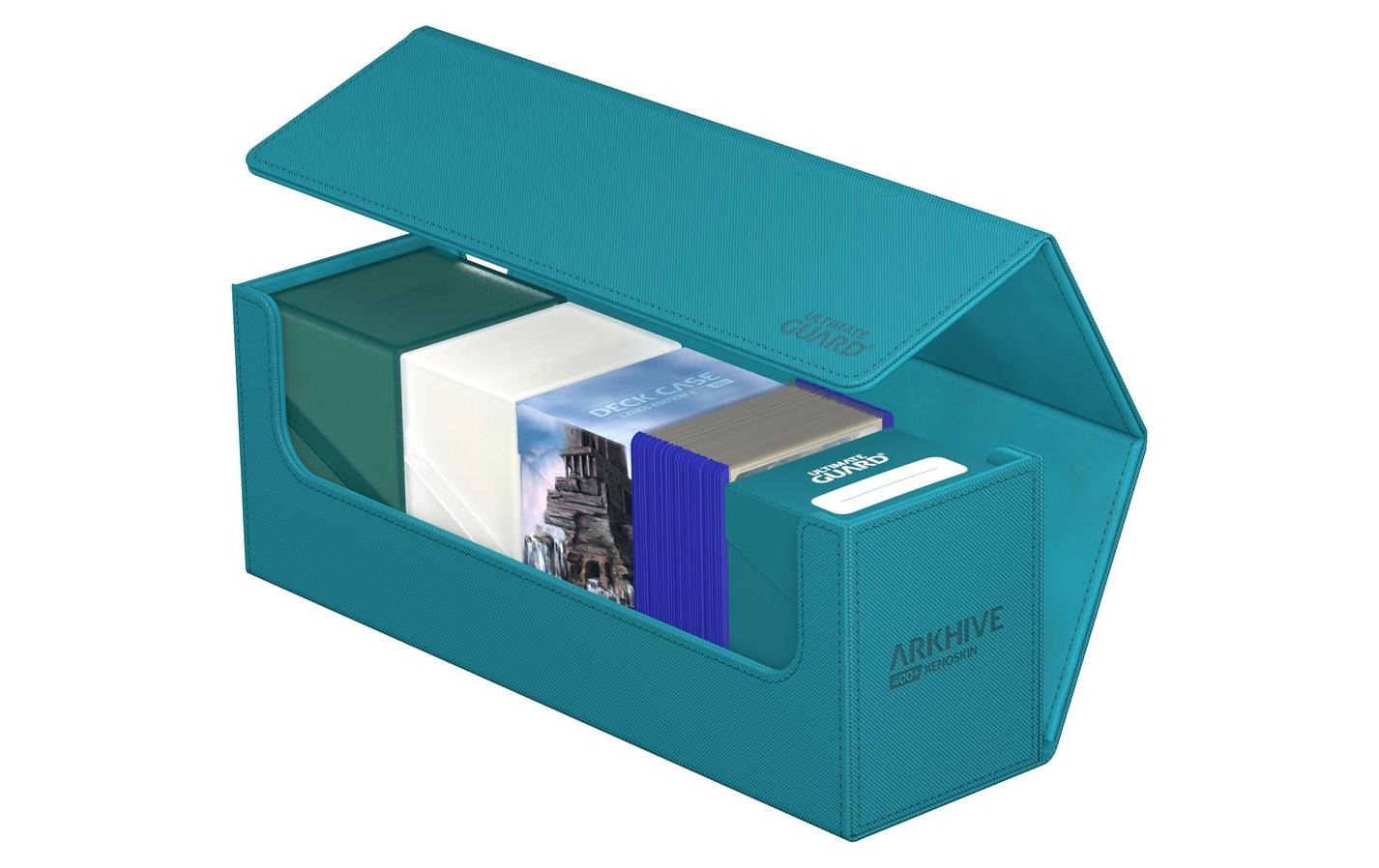 Kartenbox XenoSkin Arkhive Monocolor 400+ PetrolblauHochwertige Box für Sammelkarten in Standardgrösse
