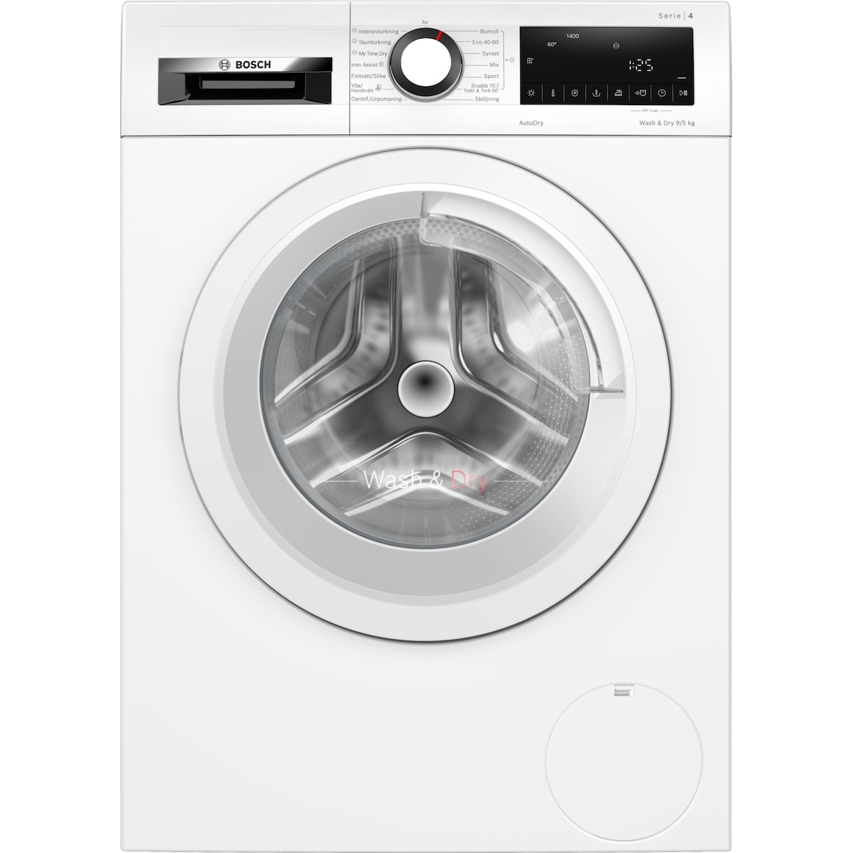Bosch WNA144VLSN Kombinert vask og tørk