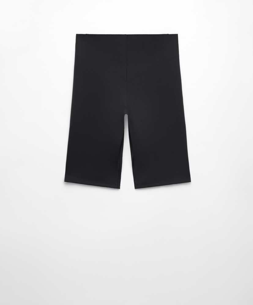 Calça legging de ciclismo com compressão e modelagem que levanta a cintura, 25 cm