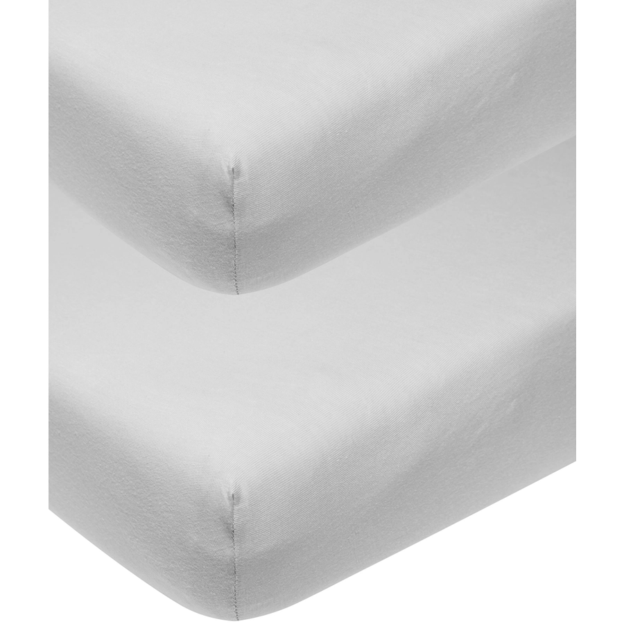 Meyco Jersey Spannbettlaken 2er Pack 60 x 120 cm hellgrau